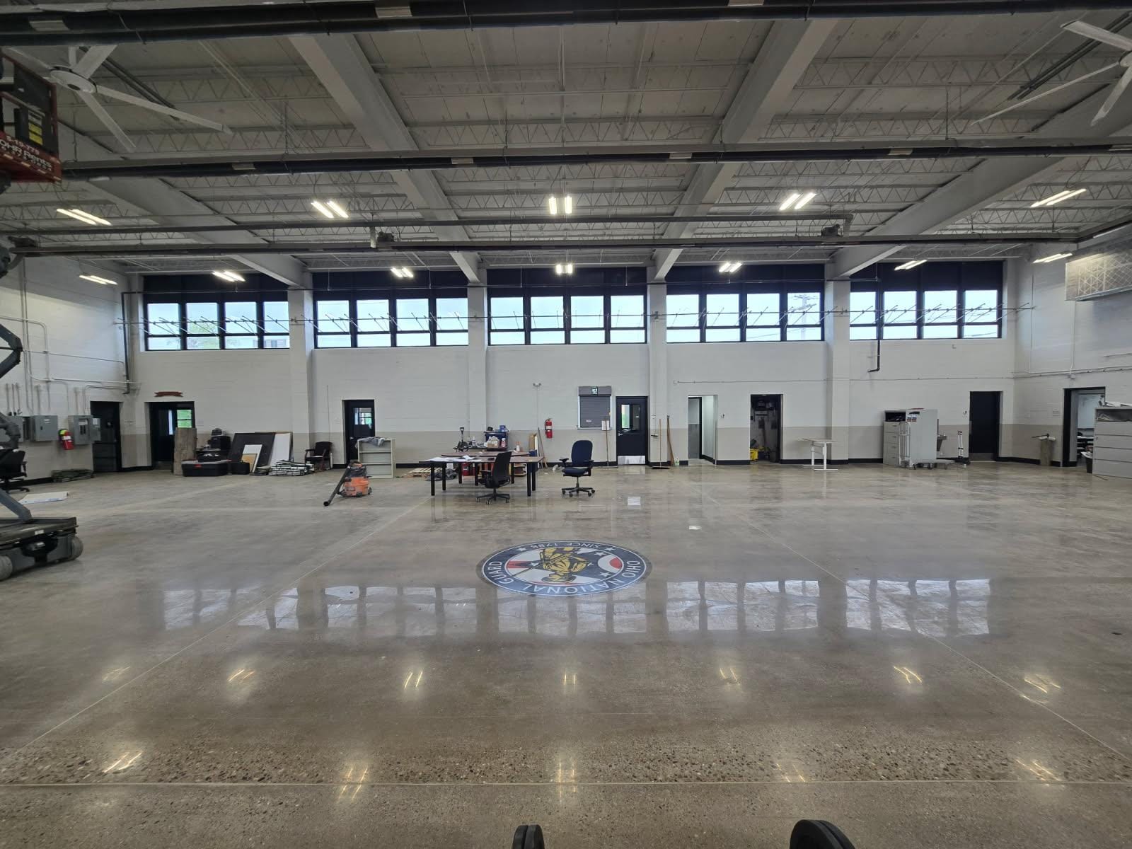 Wooster Armory, a renovation painting project completed by Straight Line Painting