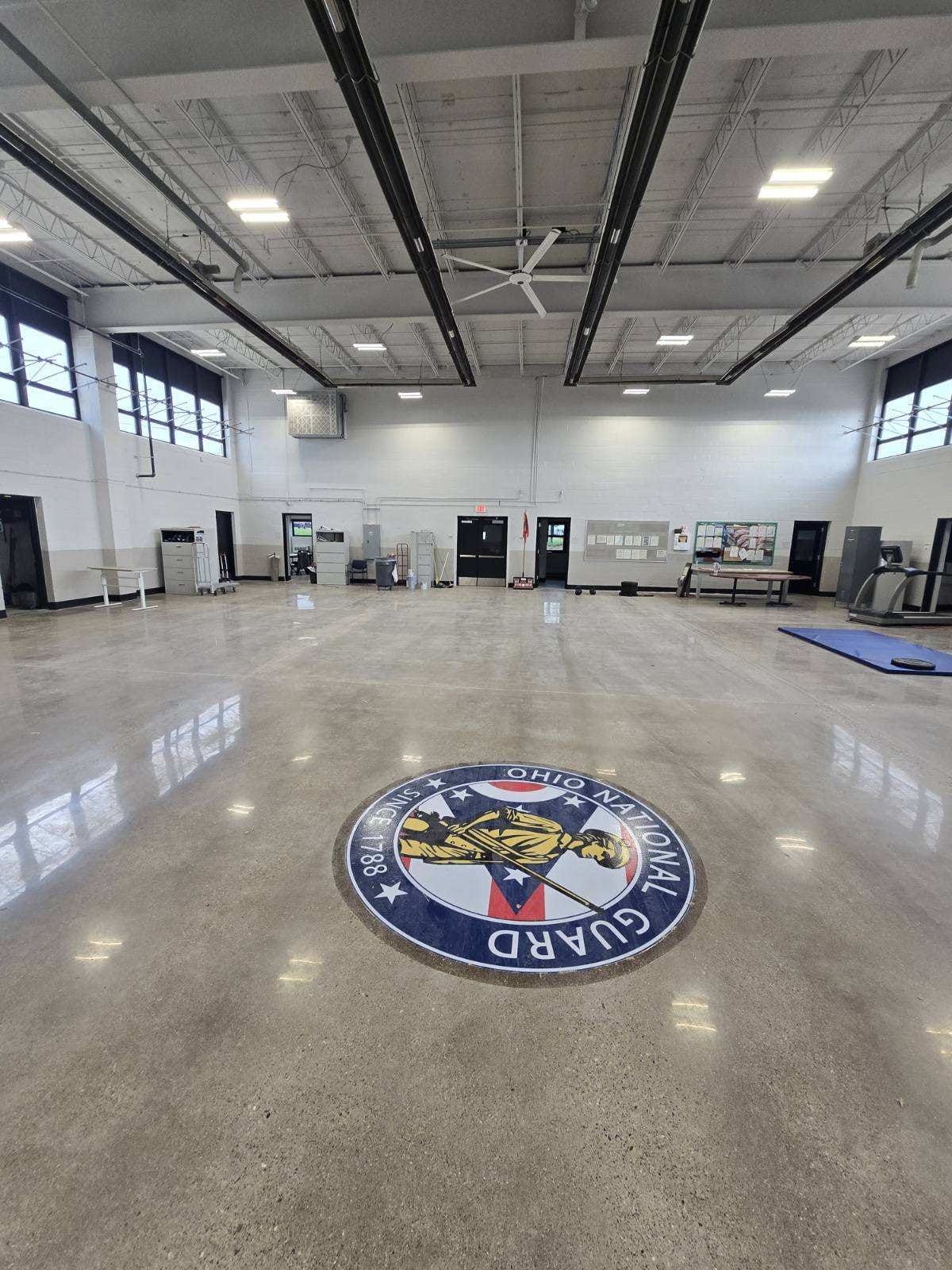 Wooster Armory, a renovation painting project completed by Straight Line Painting