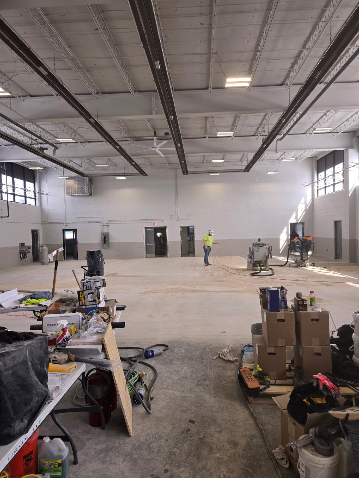 Wooster Armory, a renovation painting project completed by Straight Line Painting
