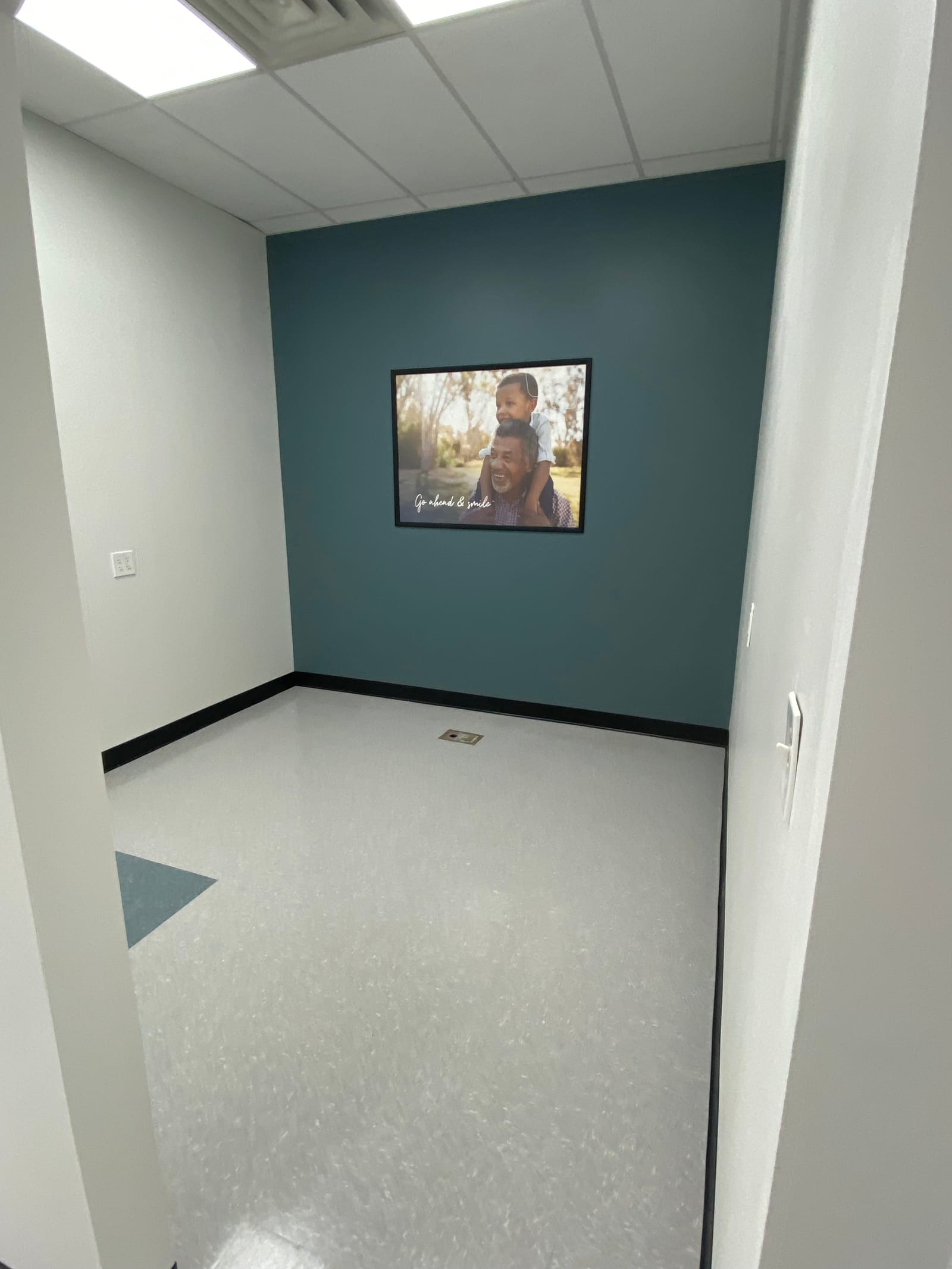 Affordable Dentures & Implants, a hospital painting project completed by Straight Line Painting