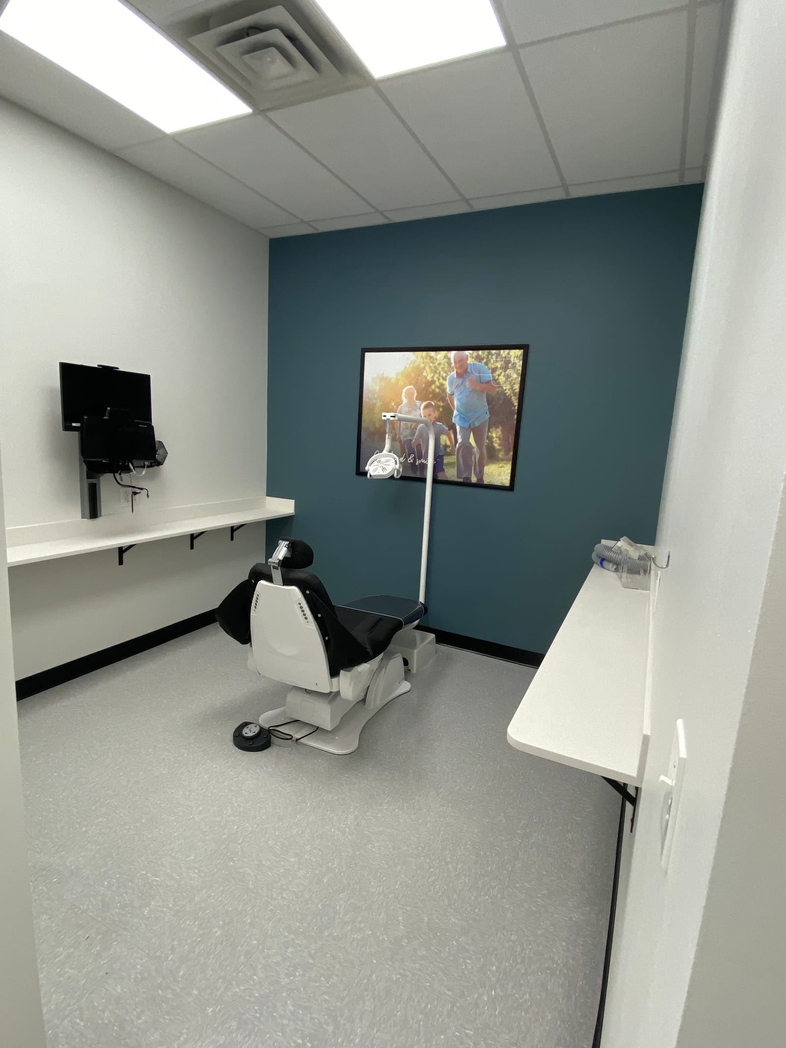 Affordable Dentures & Implants, a hospital painting project completed by Straight Line Painting