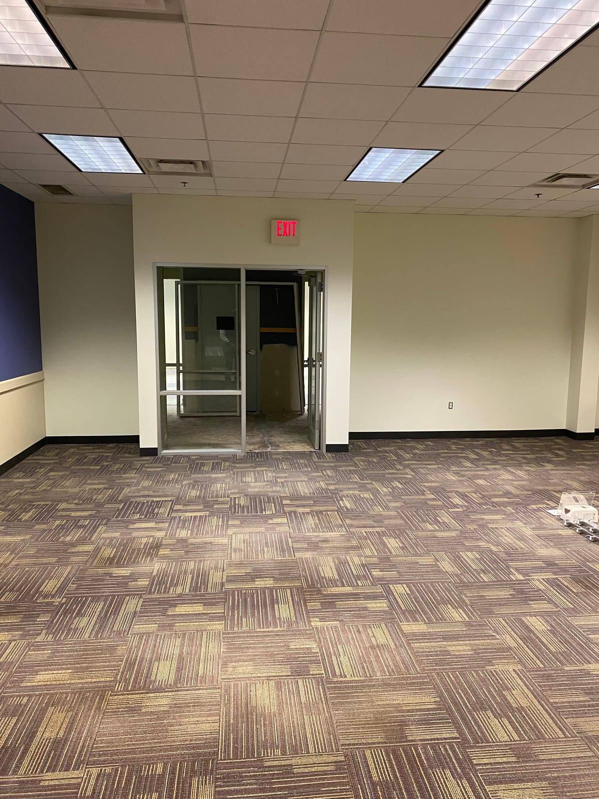 Freshly painted hallway at Blossom Hill Adult Daycare