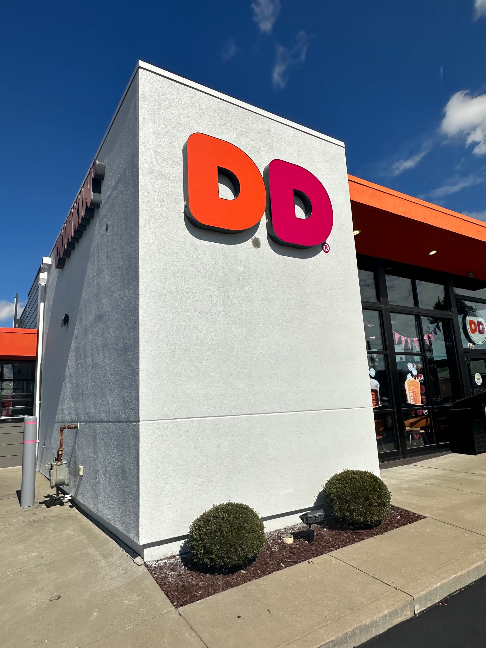 Dunkin', a restaurant painting project completed by Straight Line Painting