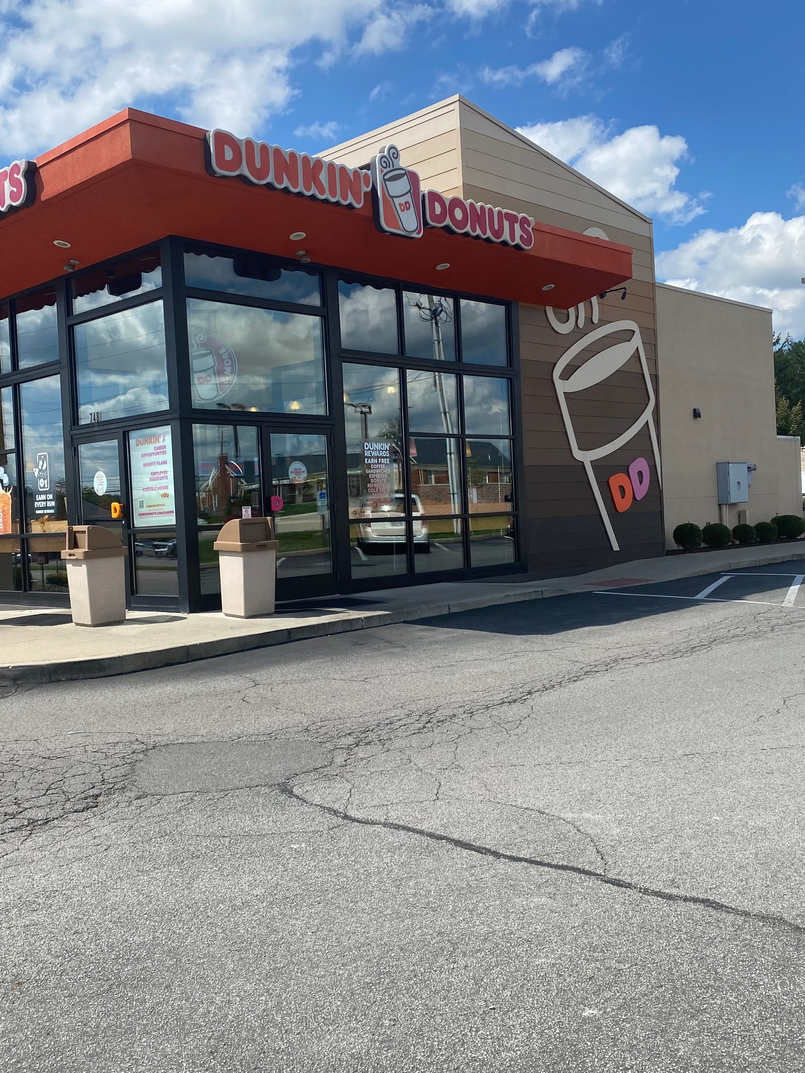 Dunkin', a restaurant painting project completed by Straight Line Painting
