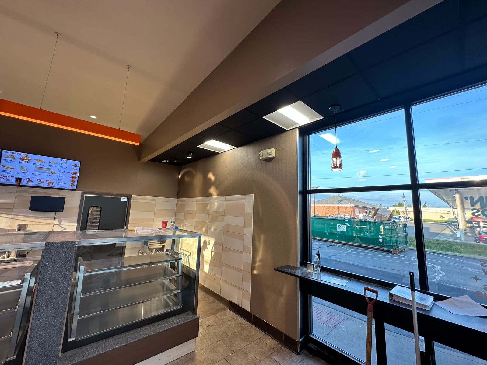 Dunkin', a restaurant painting project completed by Straight Line Painting