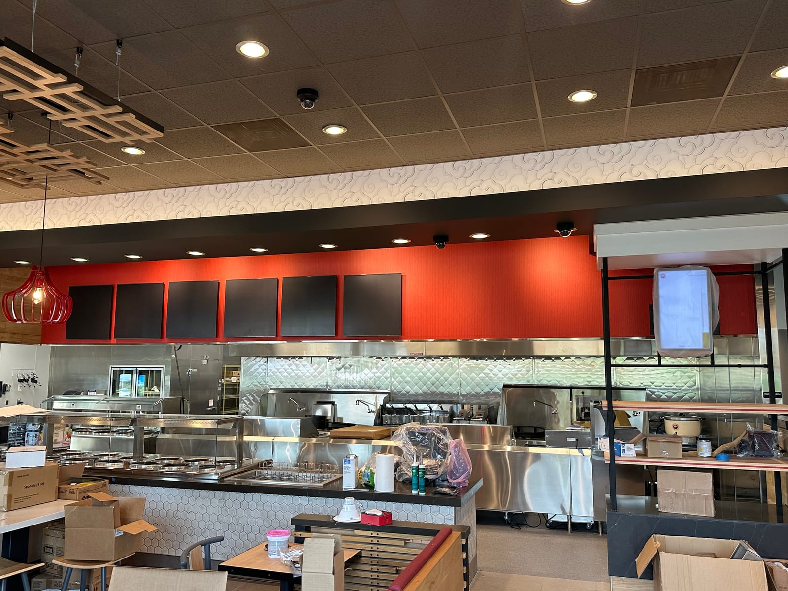 Panda Express, a restaurant painting project completed by Straight Line Painting