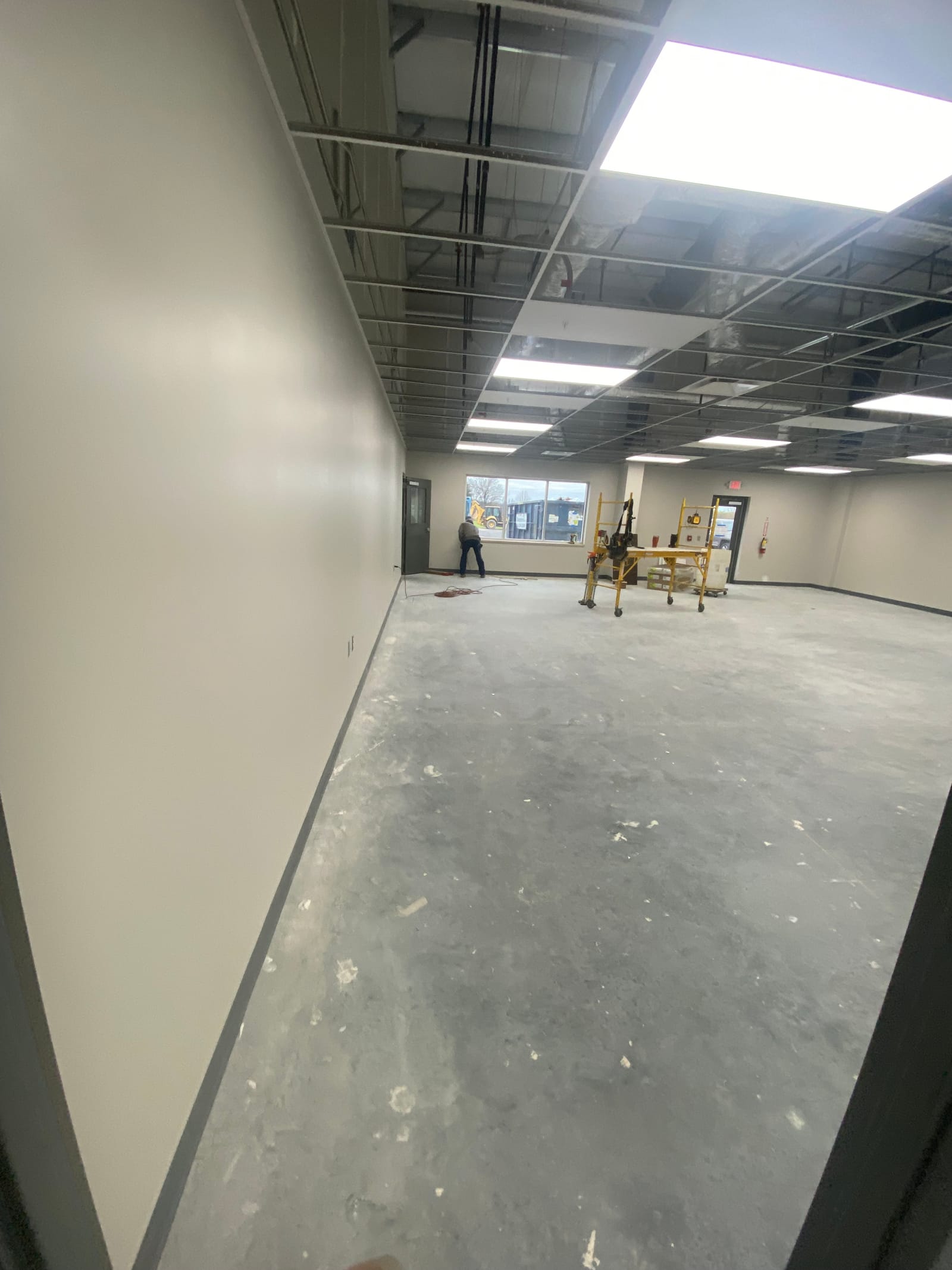 A Stark County industrial building, a Commercial new-construction painting project completed by Straight Line Painting