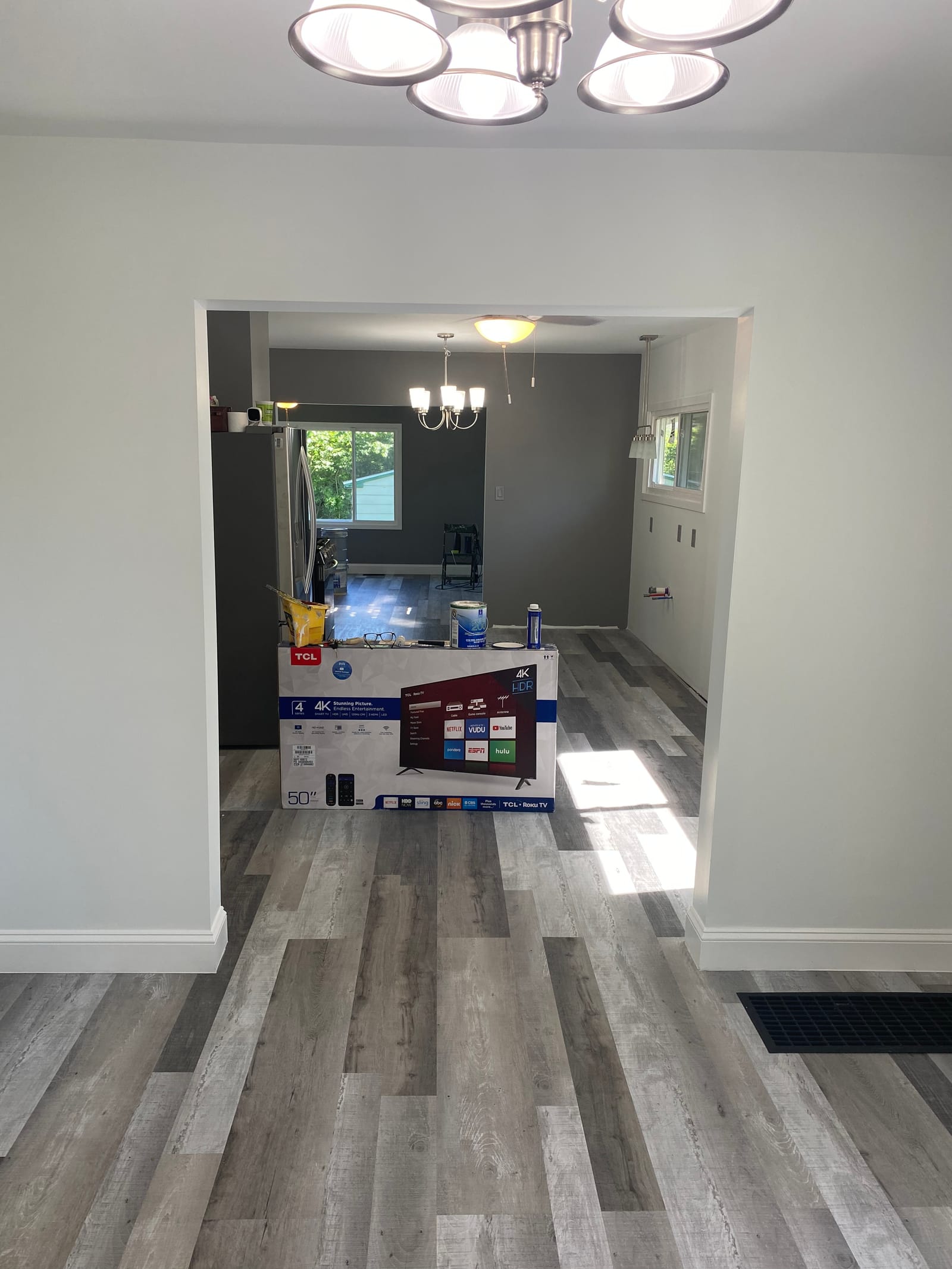 A Northeast Ohio homeowner's interior repaint, a residential painting project completed by Straight Line Painting