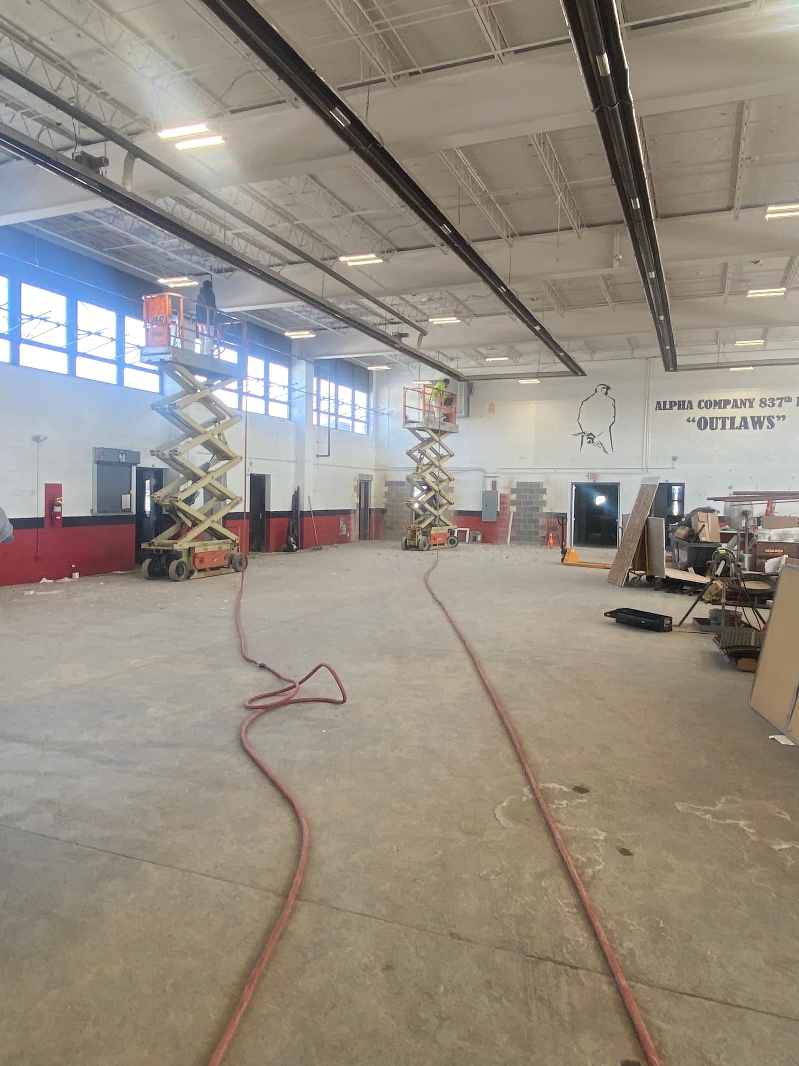 Wooster Armory, a renovation painting project completed by Straight Line Painting